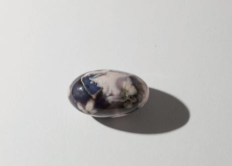 【悟りのシッディ入り】ブルーチェリーブロッサムアゲート リンガム