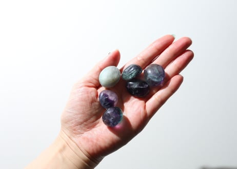 【スピリチュアリティ】レインボーフローライト タンブル（6個セット）