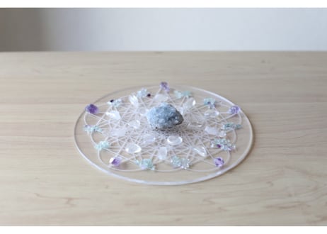 大技封入❣️【Over the Rainbow / 願いの実現を加速する】スター(五芒星)グリッドプレート(20cm)