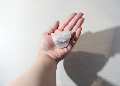 【頭頂に咲く花】フラワーアメジスト クラスター