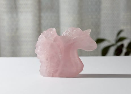 葉月ゆうによる技封入❣️【超越した幸運/良いカルマ/フロー】ローズクォーツの大きなユニサス ※イベントクーポン使用不可