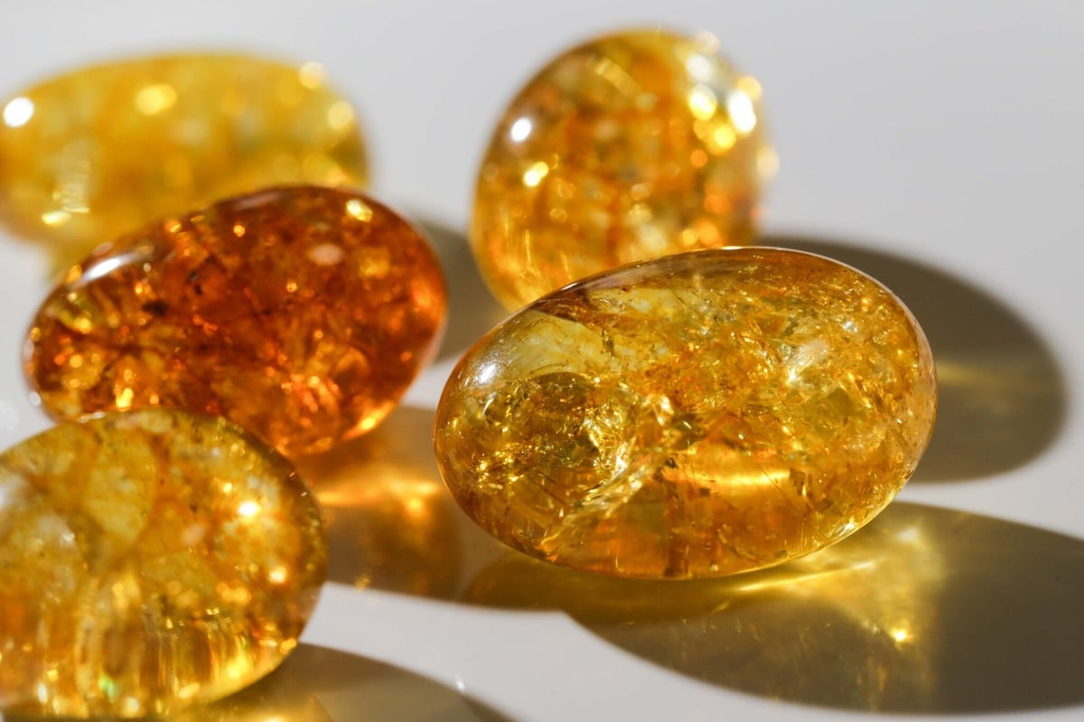 sparkle】バーント・シトリンタンブル 6個セット | Y.S.Y24