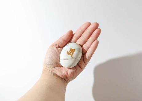 葉月ゆうの技封入❣️【先祖供養】ユニコーンジャスパー 阿字カ字 握り石 ※イベントクーポン使用不可