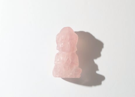 技封入❣️【先祖供養/時給一億/あらゆる可能性の扉を開く】ローズクォーツ ブッダ ※イベントクーポン使用不可