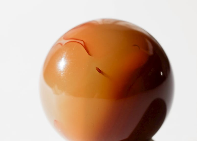 カーネリアン　スフィア　400g　66mm カーネリアン スフィア 400g 66mm カーネリアン スフィア ⑵