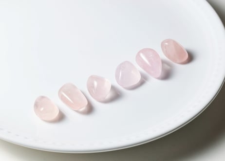 【与えることの喜び】ハイクオリティ モルガナイト タンブルS（６個セット）