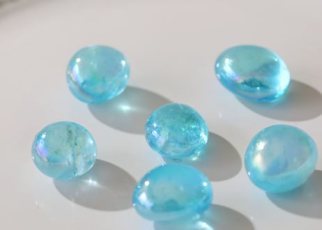 【地球の美しさ】アクアオーラクォーツ タンブルS（6個セット）