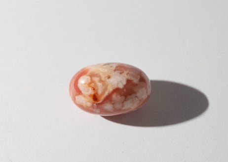 【芸術家の生命】ハイクオリティ チェリーブロッサムアゲート リンガム