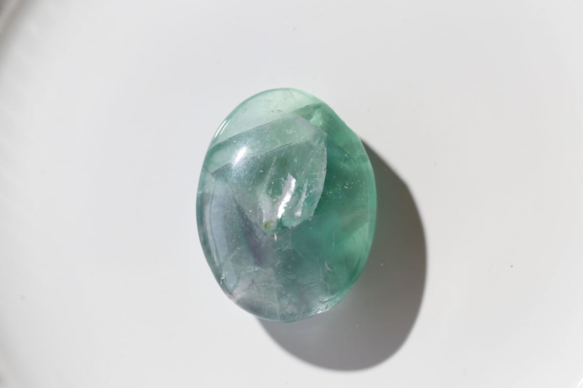 高品質　プラシオライト　グリーンクォーツ　パーム　握り石 高品質 プラシオライト グリーンクォーツ パーム 握り石