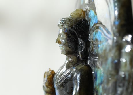 【虚空蔵菩薩から智慧を授かる大技封入❣️/先祖供養/見えないものに守られる技封入❣️】ラブラドライト ブッダ ※イベントクーポン使用不可