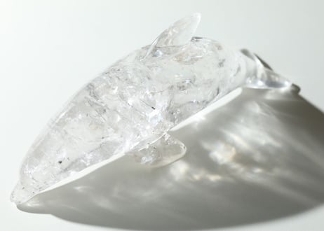 【シリウス】ミナスジェライス州産 虹入りクリアクォーツ イルカ