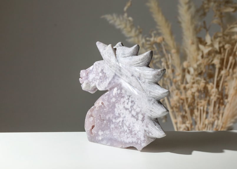 光を表現する】ハイクオリティ ドゥルジーピンクアメジスト ユニコーン