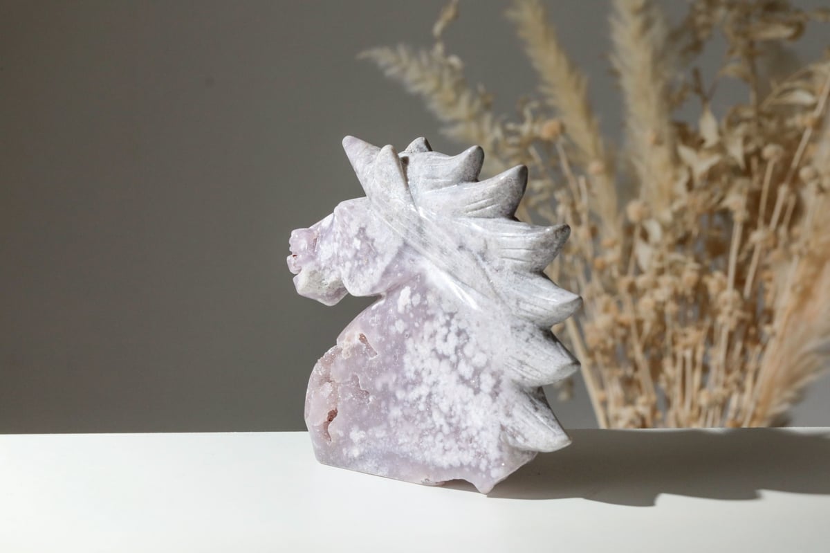 光を表現する】ハイクオリティ ドゥルジーピンクアメジスト ユニコーン