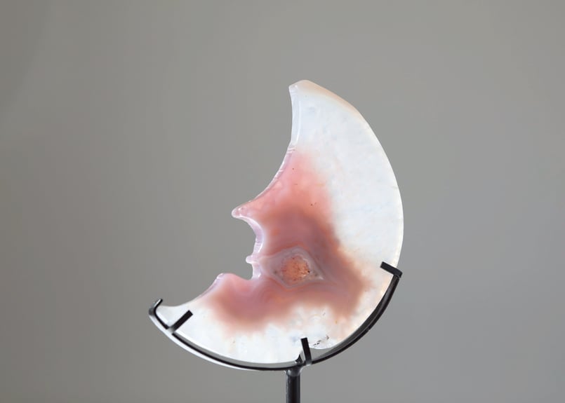 健康長寿の技入り】ドゥルジーアゲートムーン 台座付き ※イベント