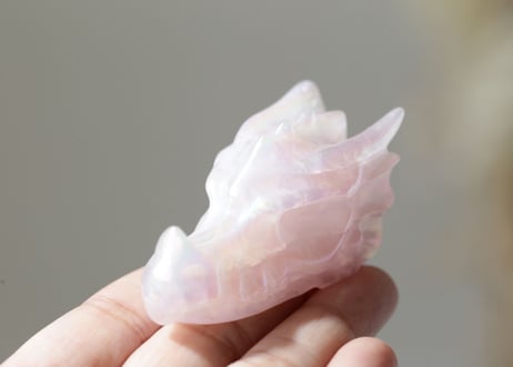 【森林浴】エンジェルオーラ ローズクォーツ ドラゴン