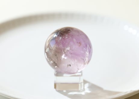 【あなたはonly one】虹入りトリコロール 水晶 スフィア