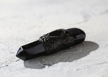 【J.U.rinne】〈Juriの妖精からのリーディングメッセージ付き〉ブラックトルマリンのマジックワンド