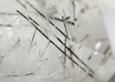 【地球のひかり】虹入り ブラックトルマリンインクォーツ フリーフォーム
