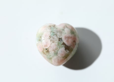 【小さなお花畑】ブルーチェリーブロッサムアゲート ハート