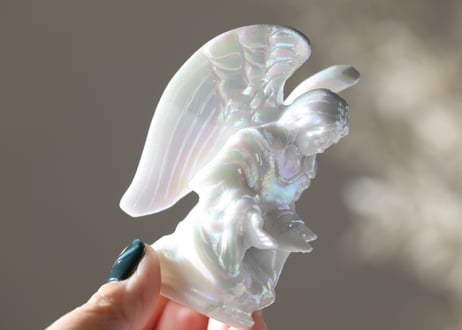 【祝福の天使】エンジェルオーラ ホワイト翡翠の天使様