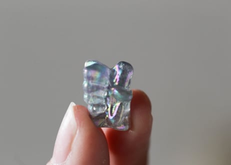 【J.U.rinne】〈Juriの妖精からのリーディングメッセージ付き〉オーラクォーツとプットのミニワンド セット (アクア＆パープルオーラクォーツ)