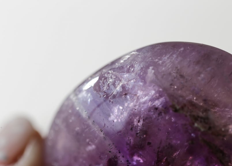 寄り添う】アメジスト 握り石 | Y.S.Y24