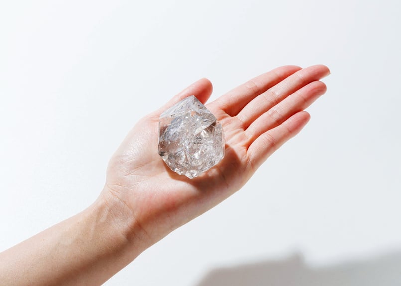 技封入❣️【行きたい世界に行ける】虹入り ハーキマーダイヤモンド