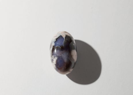 【悟りのシッディ入り】ブルーチェリーブロッサムアゲート リンガム