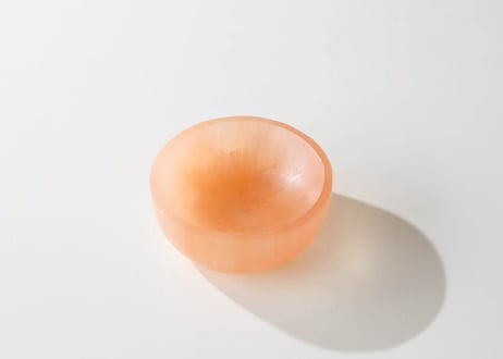 【生命の灯火】オレンジセレナイトの器