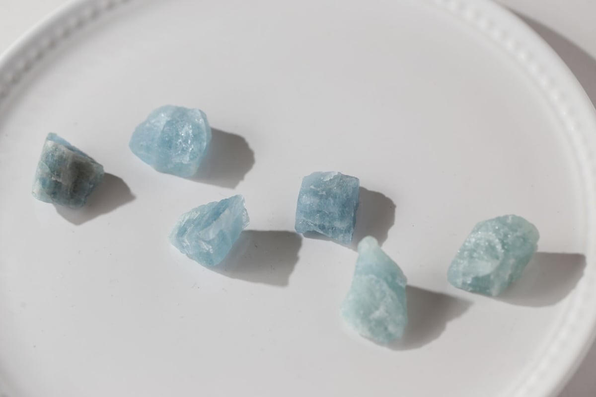 アクアマリン原石 湖畔】アクアマリン 原石 (6個セット) | Y.S.Y24