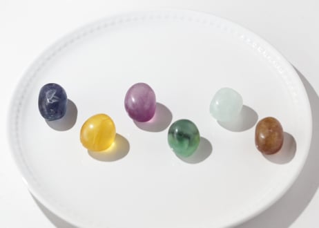 【美味しさ】カラフルフローライト タンブル C（6個セット）