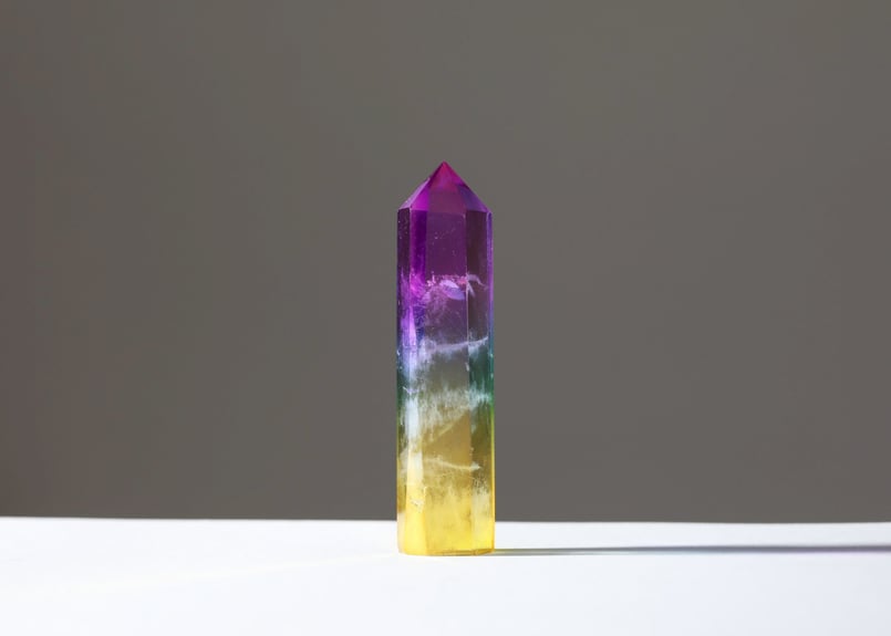 魔法をかけて】レインボーオーラクォーツ ポイント | Y.S.Y24