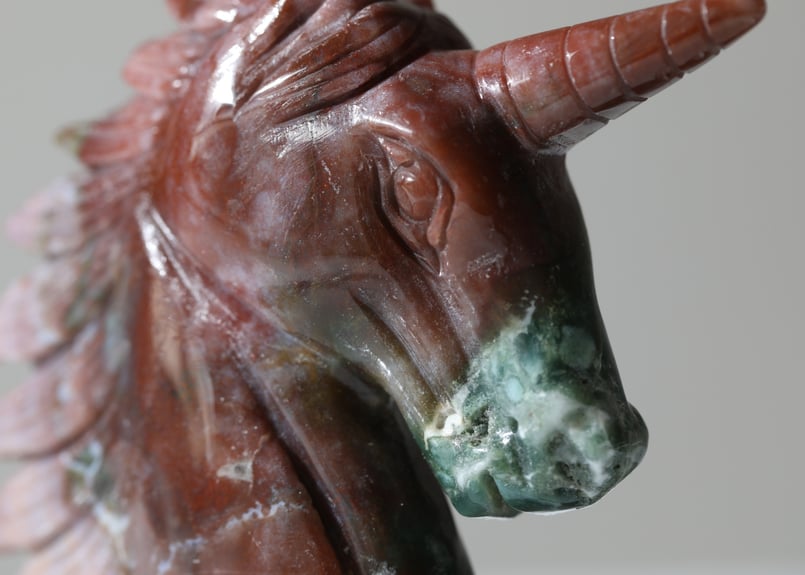 ラスト レア 高品質 ユニコーンジャスパー スフィア オーシャン