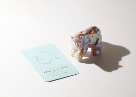 【LIVING YOUR TRUTH 真実を生きる（喜びで学ぶ・大成功）シジル封入 オリジナルカード付き❣️】エンジェルオーラ ピンクオパール くま ※イベントクーポン使用不可
