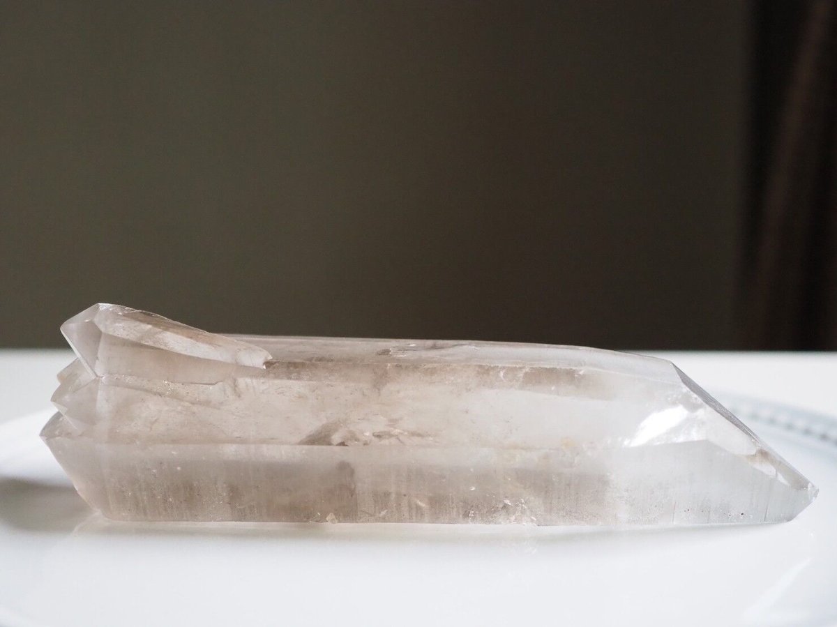 宇宙へ】虹入り スモーキーレムリアンシード ダブルターミネーテッド