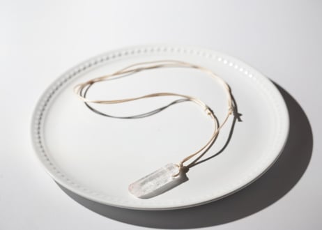 クリアクォーツ こどもまもり long（茶紐・ベージュ紐）※クーポン使用不可