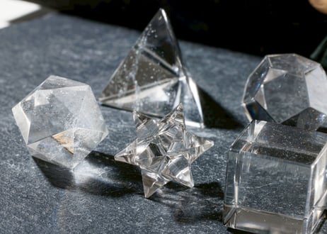 技封入❣️【自分の中の魔法を強くする】ガネッシュヒマール産水晶 幾何学セット ラクタの箱付き ※イベントクーポン使用不可