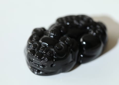 【現実を動かす】レインボーオブシディアン ヒキュウペア