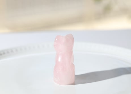 【カルマ解放のシッティ入り】ローズクォーツ ねこ
