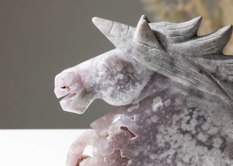 光を表現する】ハイクオリティ ドゥルジーピンクアメジスト ユニコーン