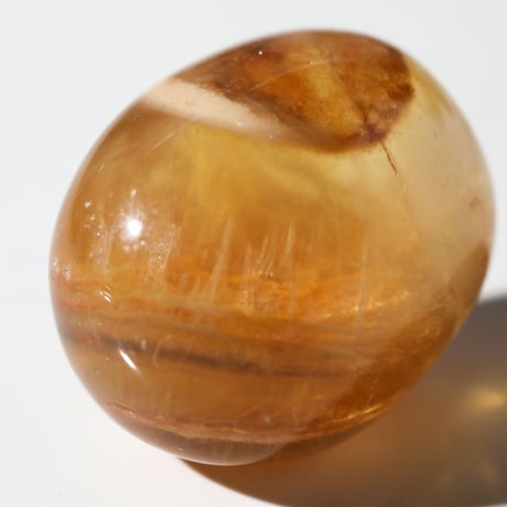 のんたん＊オレンジフローライト&MOPリーフカービング＊チャーム のんたん＊オレンジフローライト&MOPリーフカービング＊チャーム