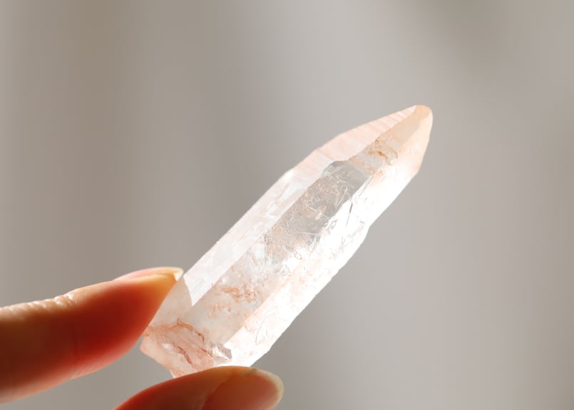ハートからの願い】ピンクレムリアンクォーツ パストタイムリンク入り