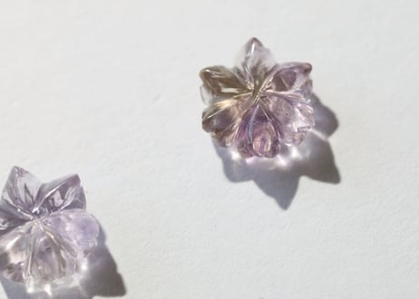 【慈愛の精霊たち】アメトリンとアメジストの花（3個セット）