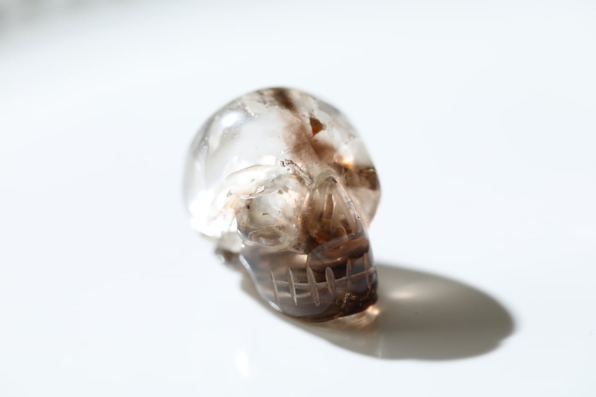 揺るぎない心】スモーキークォーツ ミニスカル | Y.S.Y24