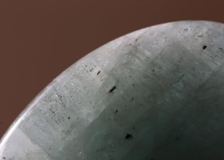 【人魚のたからもの】アクアマリン with ブラックトルマリン 握り石