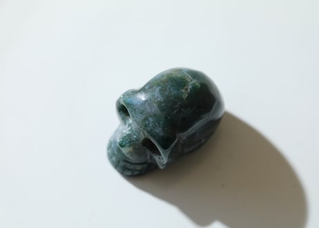 【森が呼んでる】モスアゲート スカル
