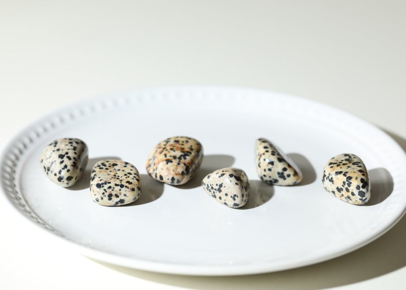 オシャレしたい気分】ダルメシアンジャスパー タンブル (6個セット