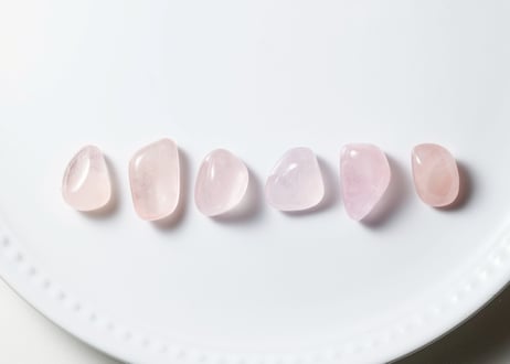 【与えることの喜び】ハイクオリティ モルガナイト タンブルS（６個セット）