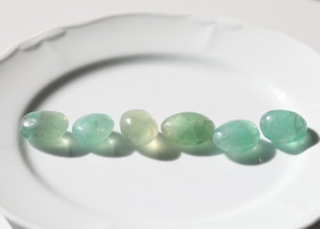 グリーンフローライトタンブル  6個セット