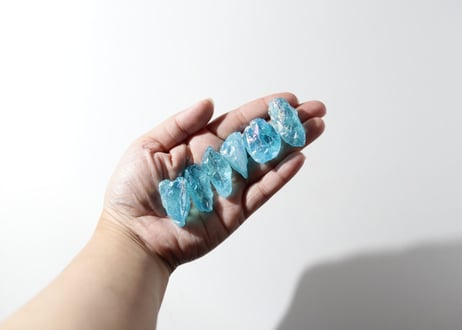【海のさざめき】アクアオーラクォーツ（6個セット）
